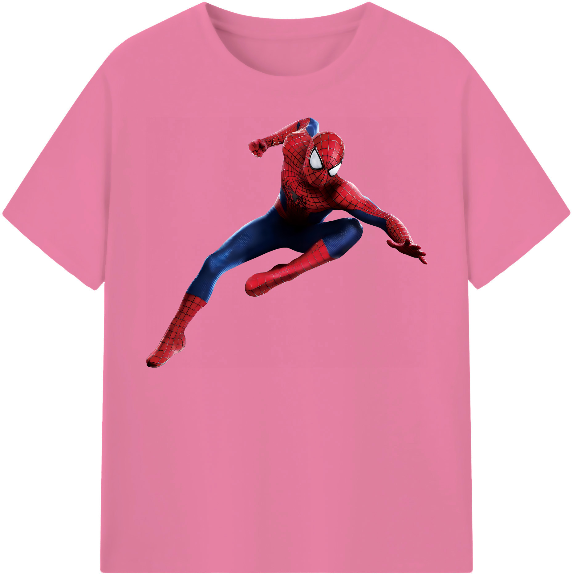 （画像用） Spider Man スパイダーマン 綿100％半袖Tシャツ（フロントプリント）
